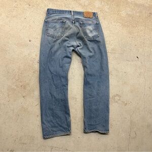 VTG 1994 Levi’s 501 Button Fly Straight Leg Distressed Jeans Men’s 36x30 USA
